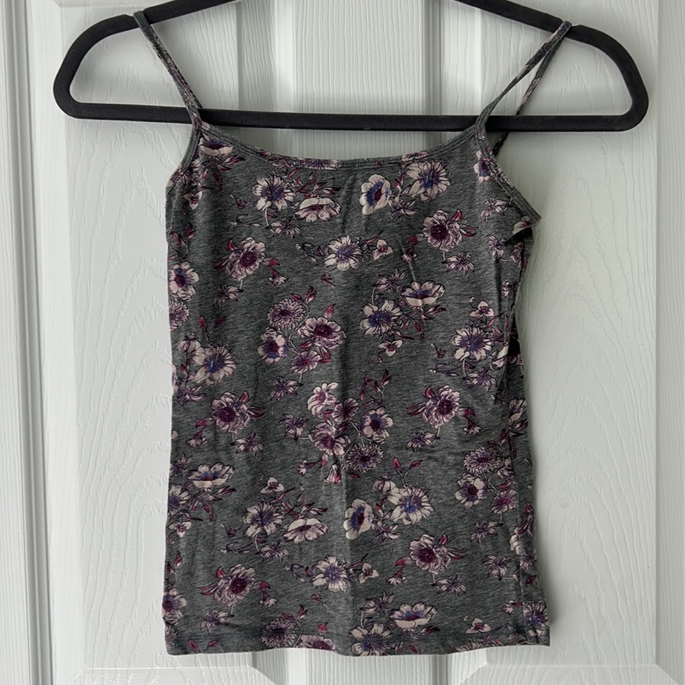 Aeropostale Floral Spaghetti Strapped Tank